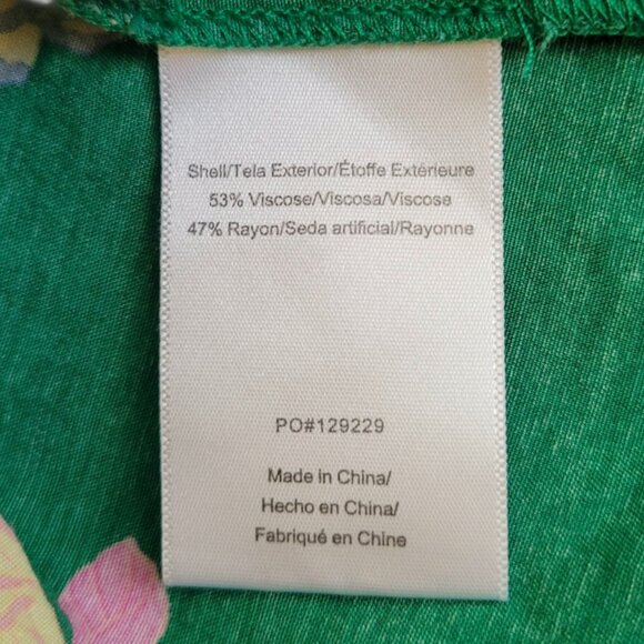 Modcloth Buttoned Belted Floral Shift Dress size L - Picture 5 of 8